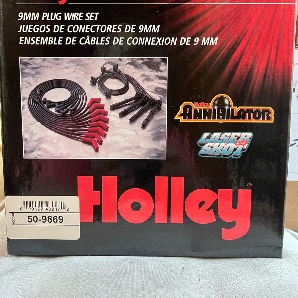 Holley 9mm Plug Wire Set  Annihilator- Black